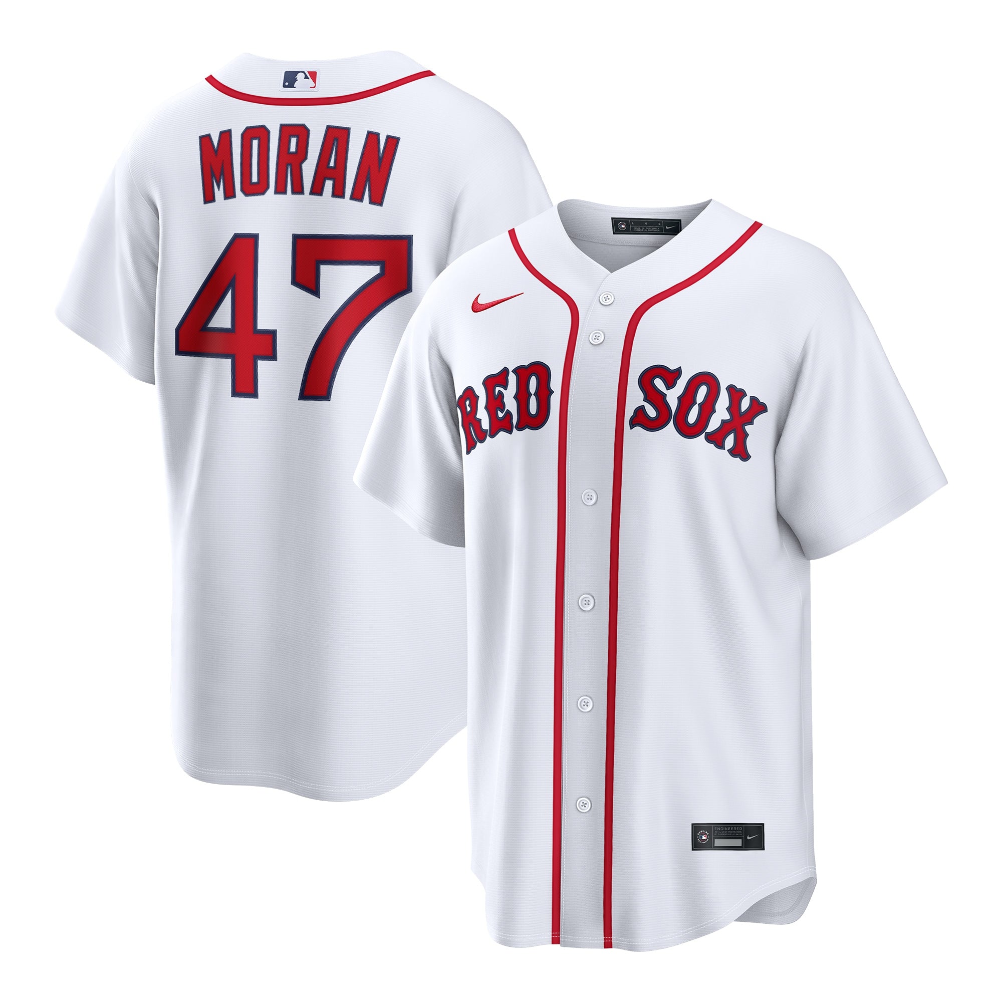 Jovani Moran Boston Red Sox Home Replica Jersey - White | Stitched Baseball Jersey TJS0298