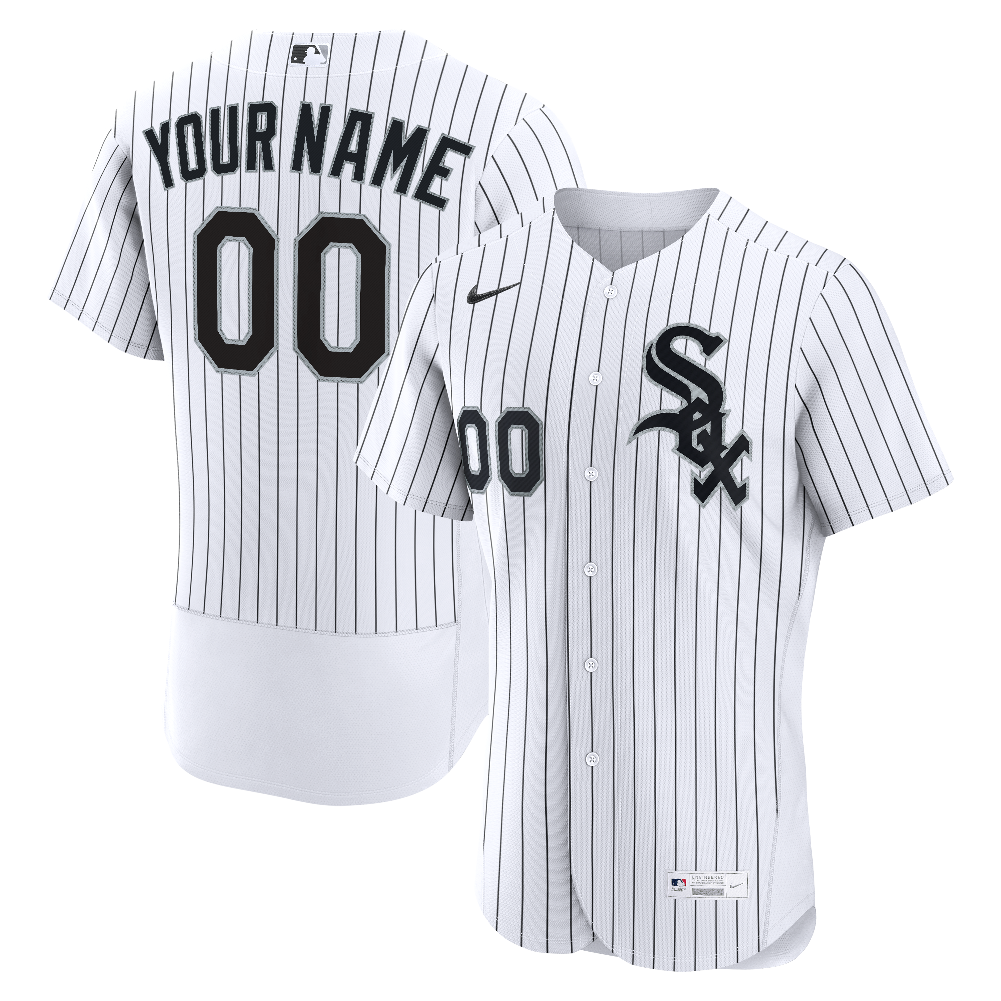 Chicago White Sox Home Custom Jersey - White | Stitched Baseball Jersey TJS0163