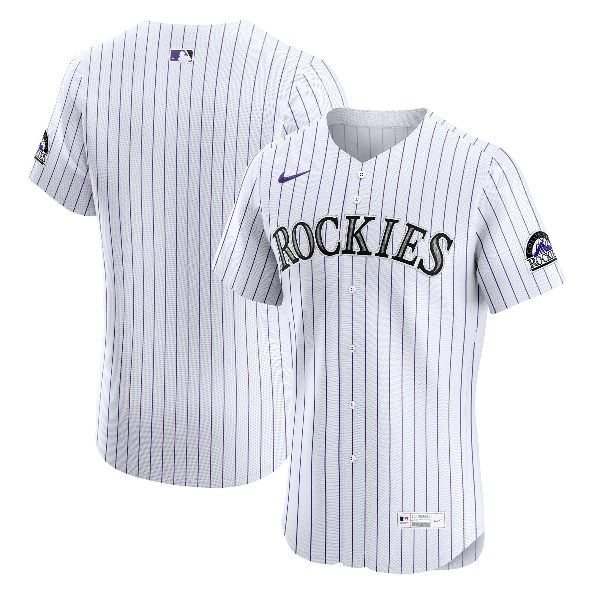 Colorado Rockies Home Elite Jersey - White | Stitched Baseball Jersey TJS0248