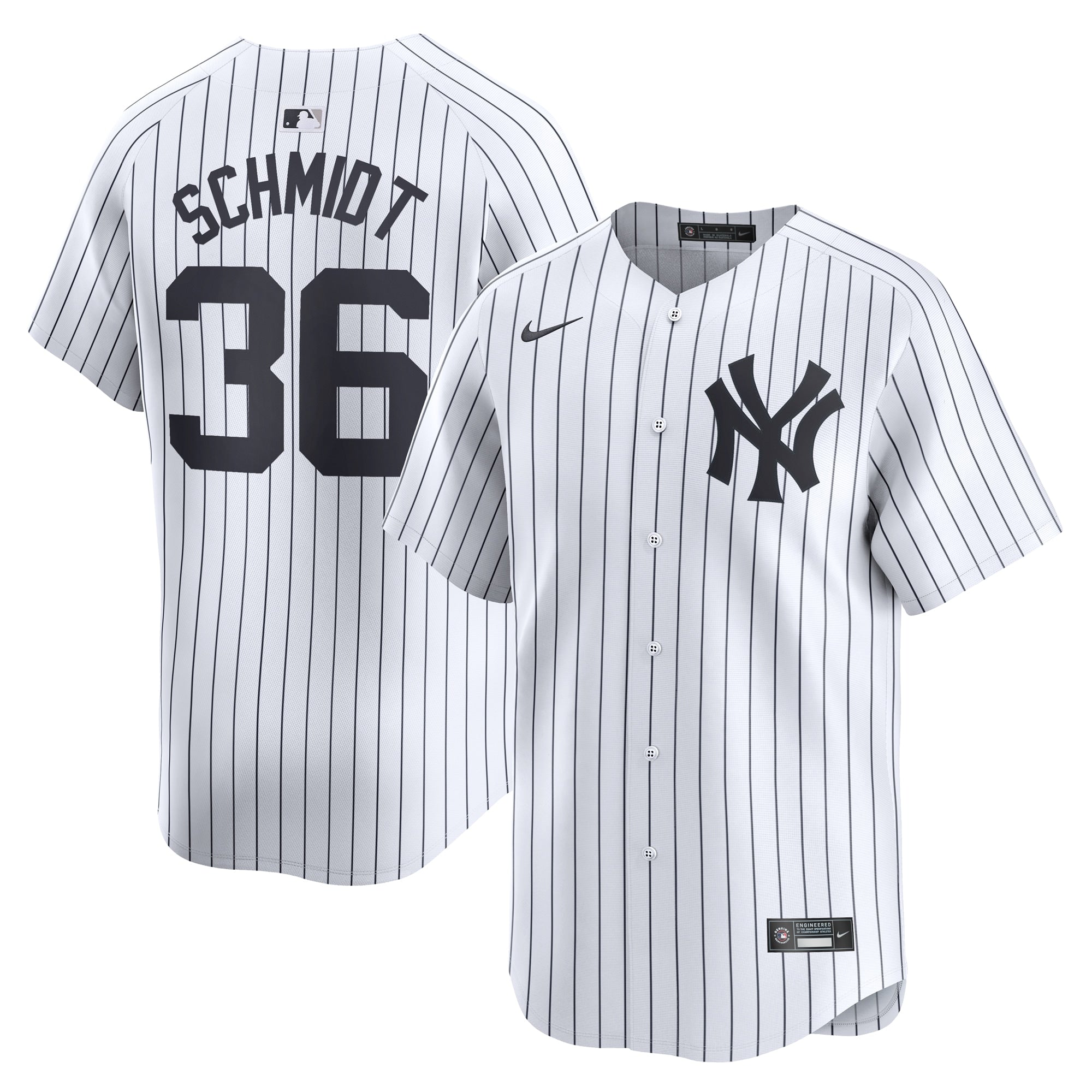 Clarke Schmidt New York Yankees Home Limited Player Jersey - White | Stitched Baseball Jersey TJS0140