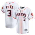 Jeremy Pe�a Houston Astros Home Limited Player Jersey - White | Stitched Baseball Jersey TJS0186