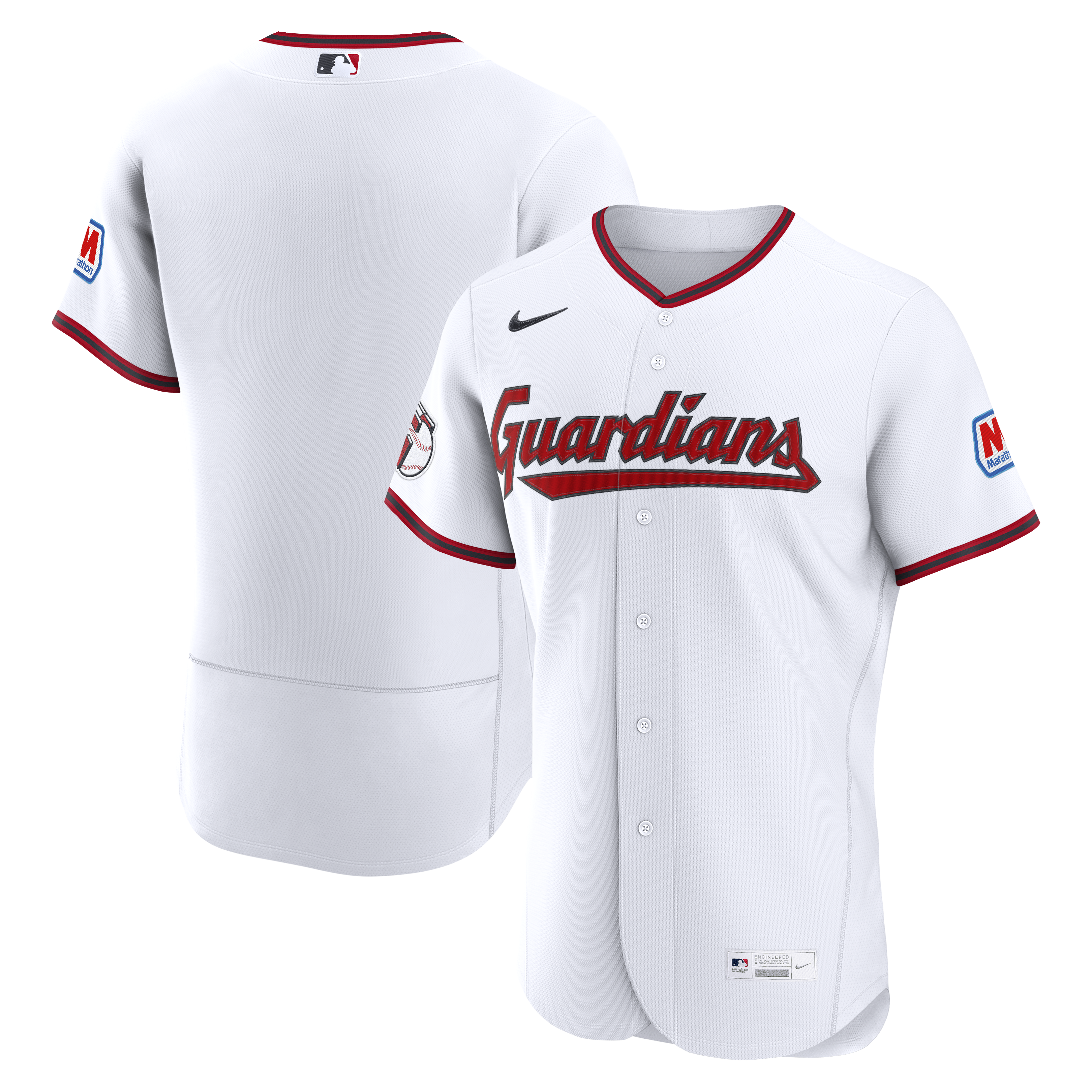 Cleveland Guardians Home Jersey - White | Stitched Baseball Jersey TJS0244