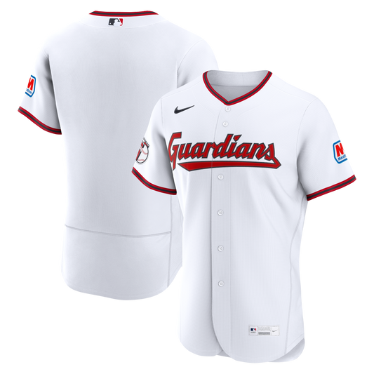Cleveland Guardians Home Jersey - White | Stitched Baseball Jersey TJS0244