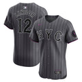 Francisco Lindor New York Mets City Connect Elite Jersey - Gray | Stitched Baseball Jersey TJS0223