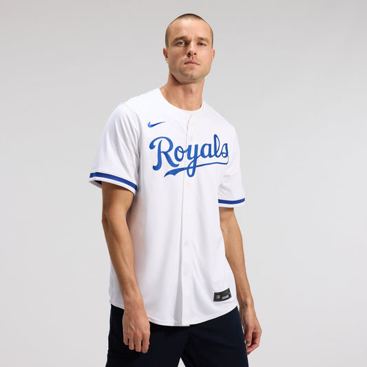 Kansas City Royals Home Limited Jersey - White | Stitched Baseball Jersey TJS0211