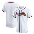 Atlanta Braves Home Elite Jersey - White | Stitched Baseball Jersey TJS0153