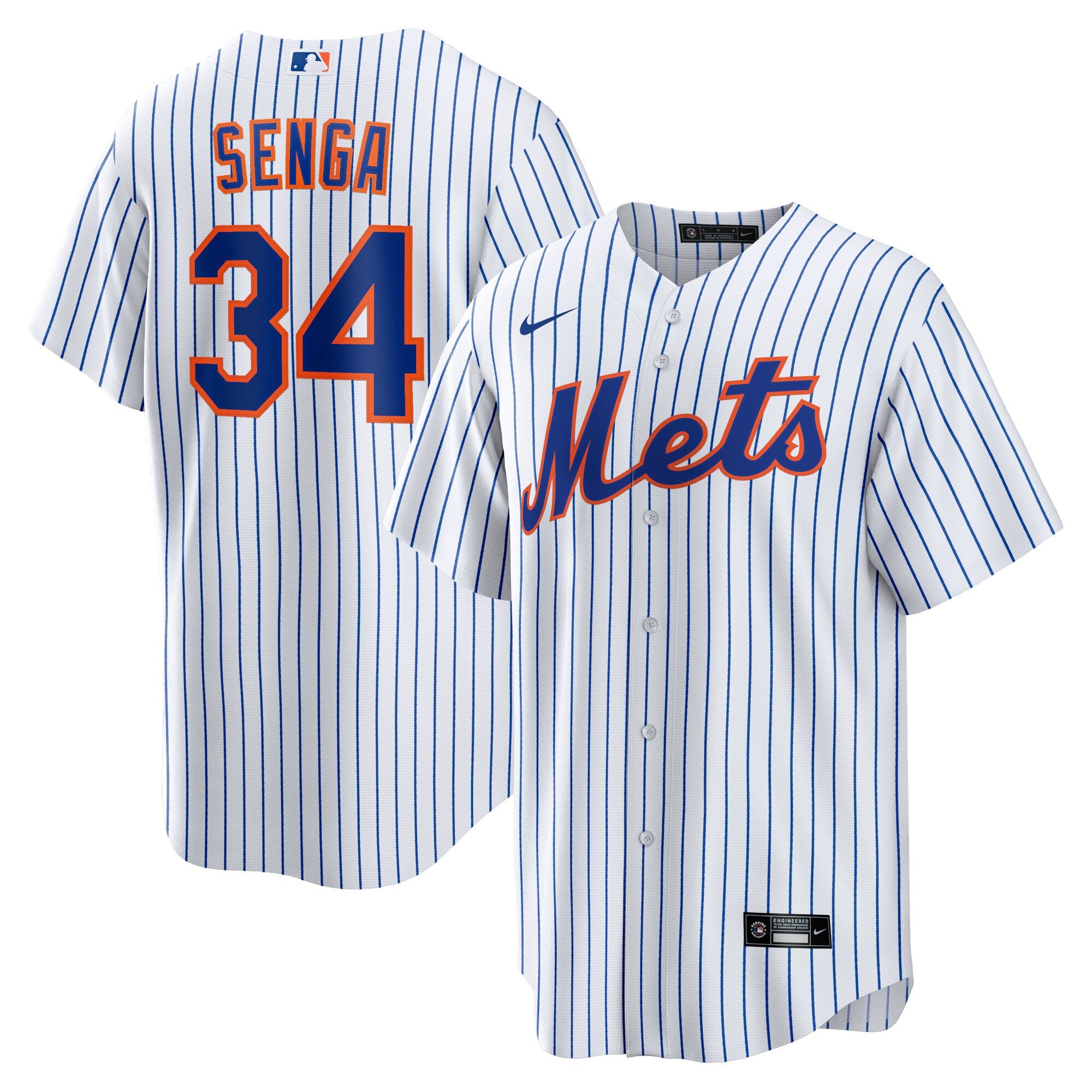 Kodai Senga New York Mets Home Replica Player Jersey - White/Royal | Stitched Baseball Jersey TJS0236