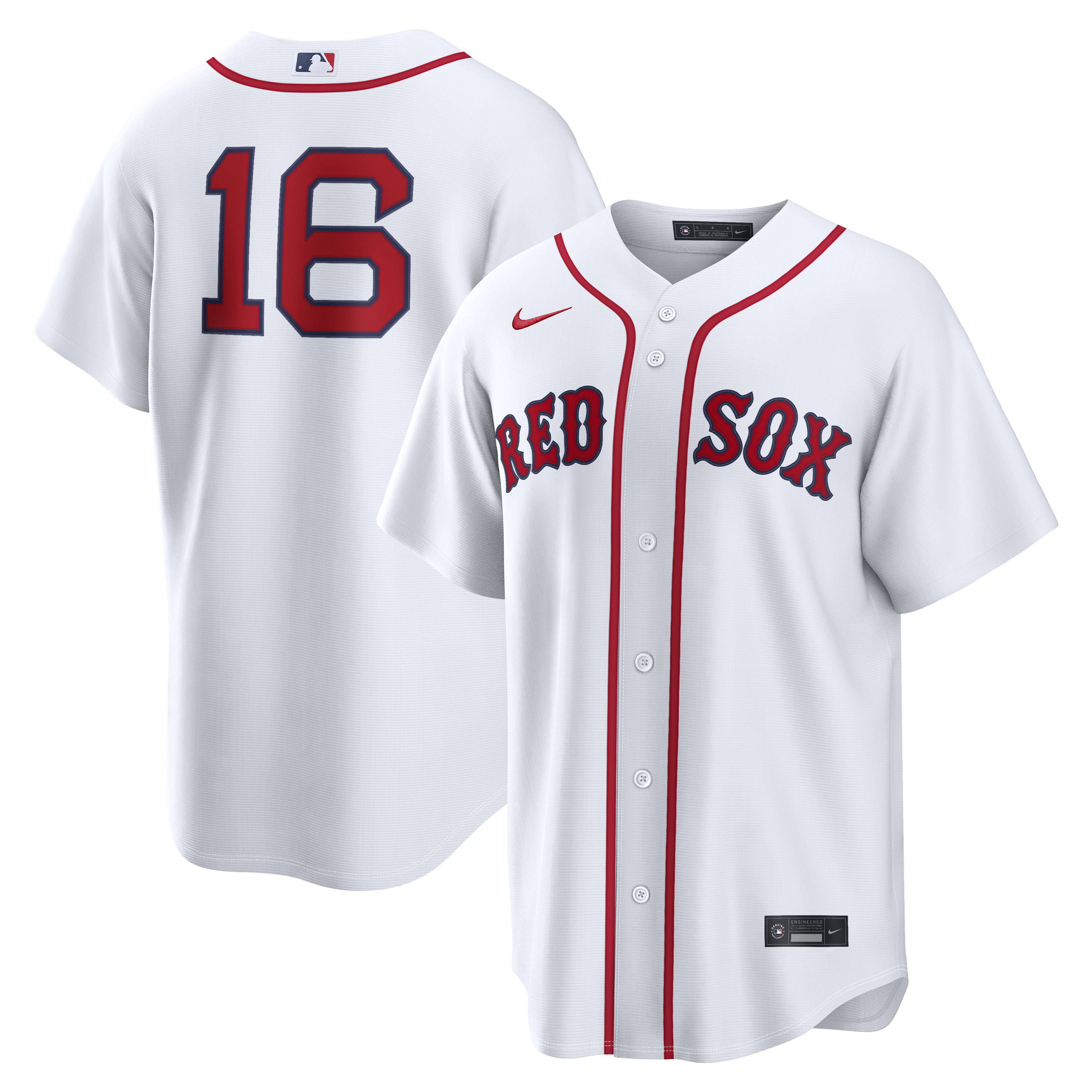 Jarren Duran Boston Red Sox Home Replica Jersey - White | Stitched Baseball Jersey TJS0160