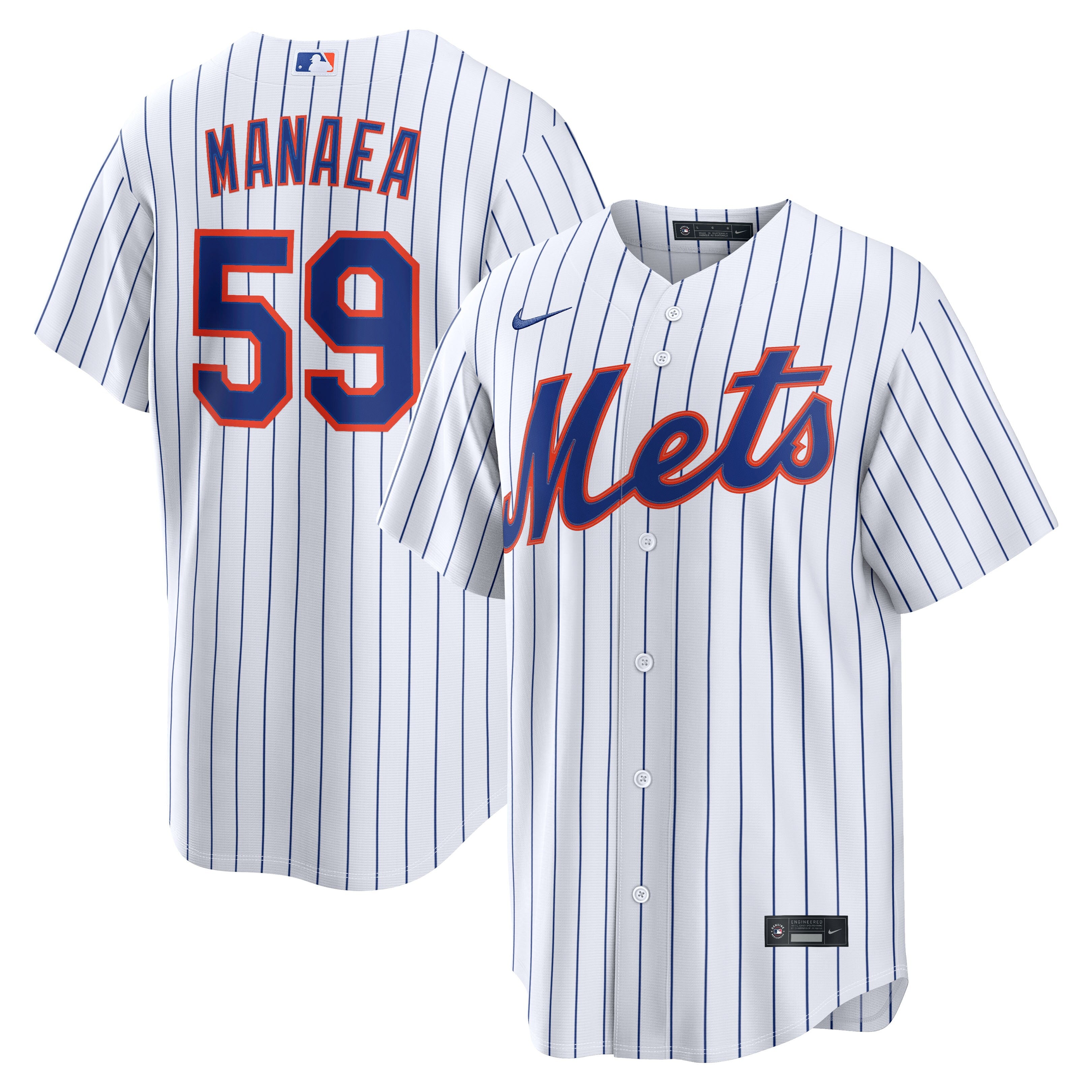 Sean Manaea New York Mets Home Replica Jersey - White | Stitched Baseball Jersey TJS0252