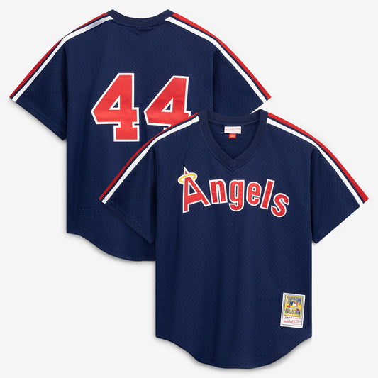 Reggie Jackson California Angels M & N Batting Practice Jersey - Navy | Stitched Baseball Jersey TJS0197
