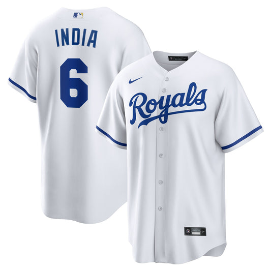 Jonathan India Kansas City Royals Home Replica Player Jersey - White | Stitched Baseball Jersey TJS0260