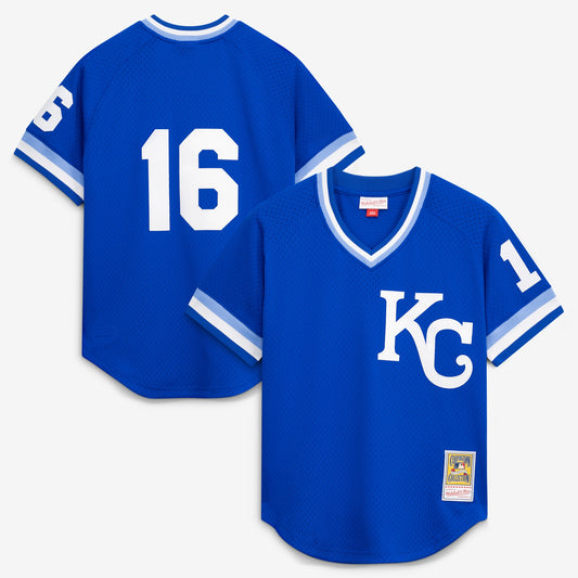 Bo Jackson Kansas City Royals M & N Batting Practice Jersey - Royal | Stitched Baseball Jersey TJS0256