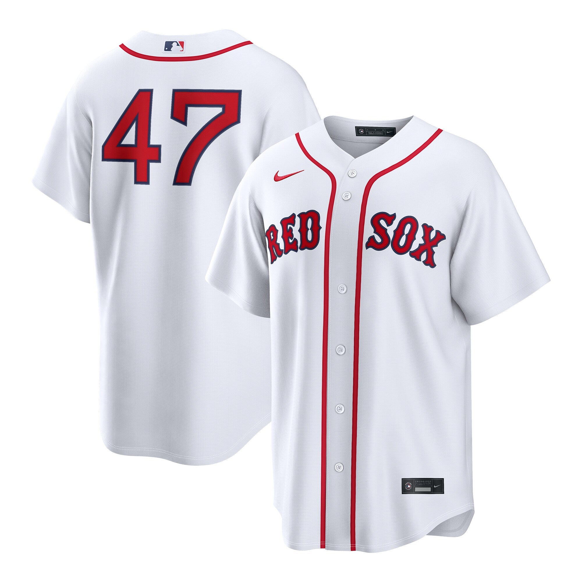 Jovani Moran Boston Red Sox Home Replica Jersey - White | Stitched Baseball Jersey TJS0179