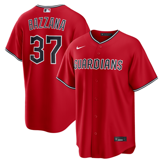 Travis Bazzana Cleveland Guardians Alternate Replica Jersey - Red | Stitched Baseball Jersey TJS0107