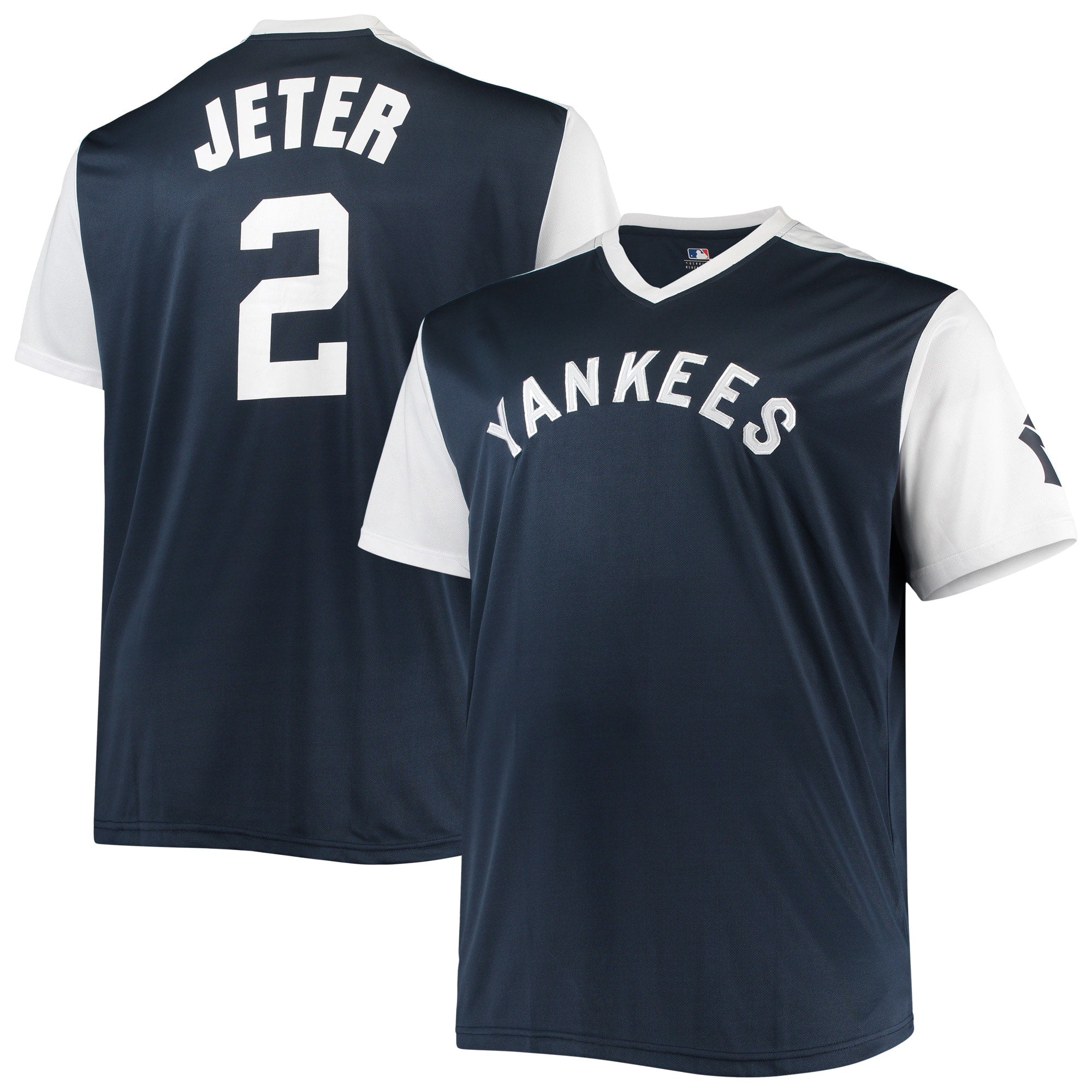 Derek Jeter New York Yankees Cooperstown Collection Replica Player Jersey - Navy/White | Stitched Baseball Jersey TJS0213