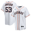 Cristian Javier Houston Astros Home Replica Jersey - White | Stitched Baseball Jersey TJS0220