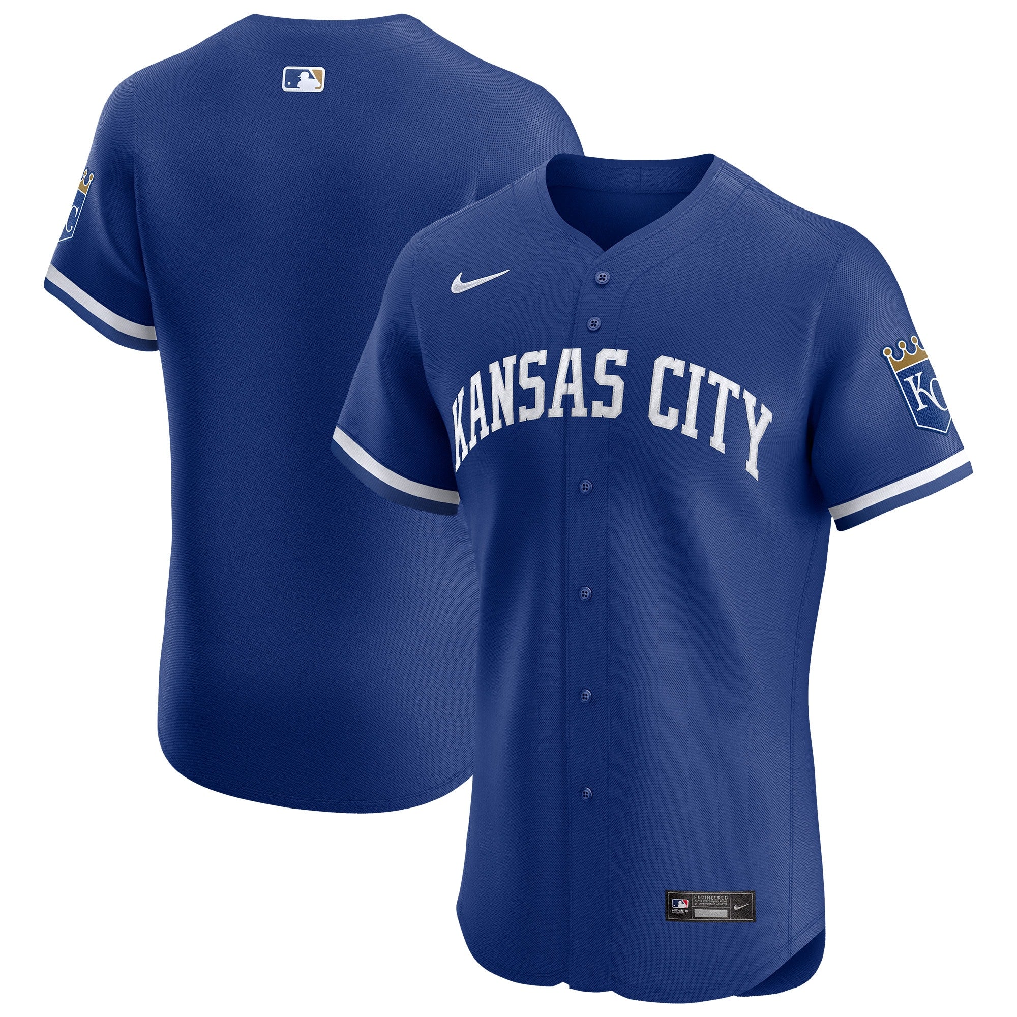 Kansas City Royals Alternate Vapor Premier Elite Patch Jersey - Royal | Stitched Baseball Jersey TJS0152