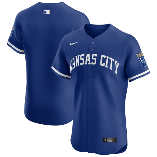 Kansas City Royals Alternate Vapor Premier Elite Patch Jersey - Royal | Stitched Baseball Jersey TJS0152