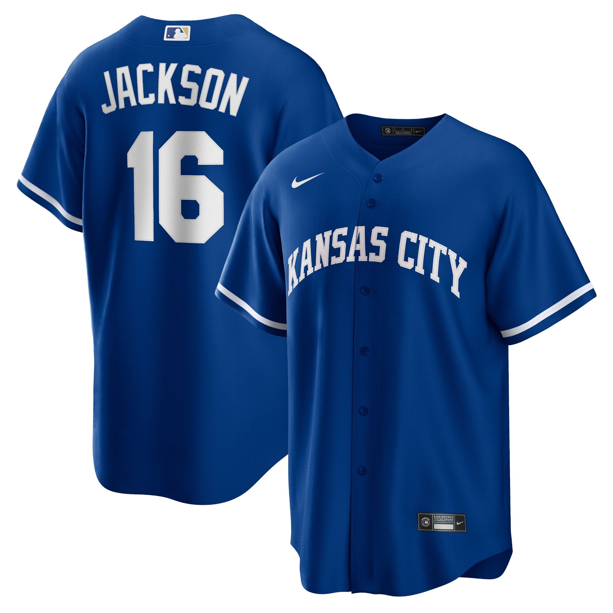 Bo Jackson Kansas City Royals Alternate 2 Replica Jersey - Rush Blue | Stitched Baseball Jersey TJS0124