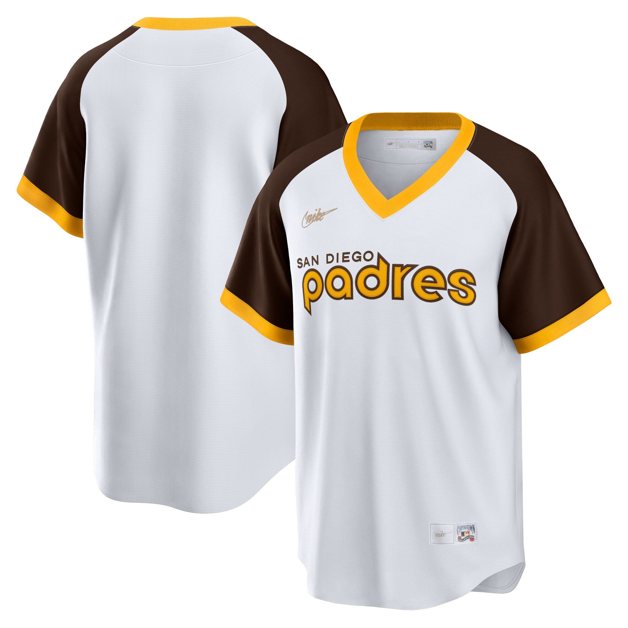 San Diego Padres Home Cooperstown Collection Team Jersey - White | Stitched Baseball Jersey TJS0108