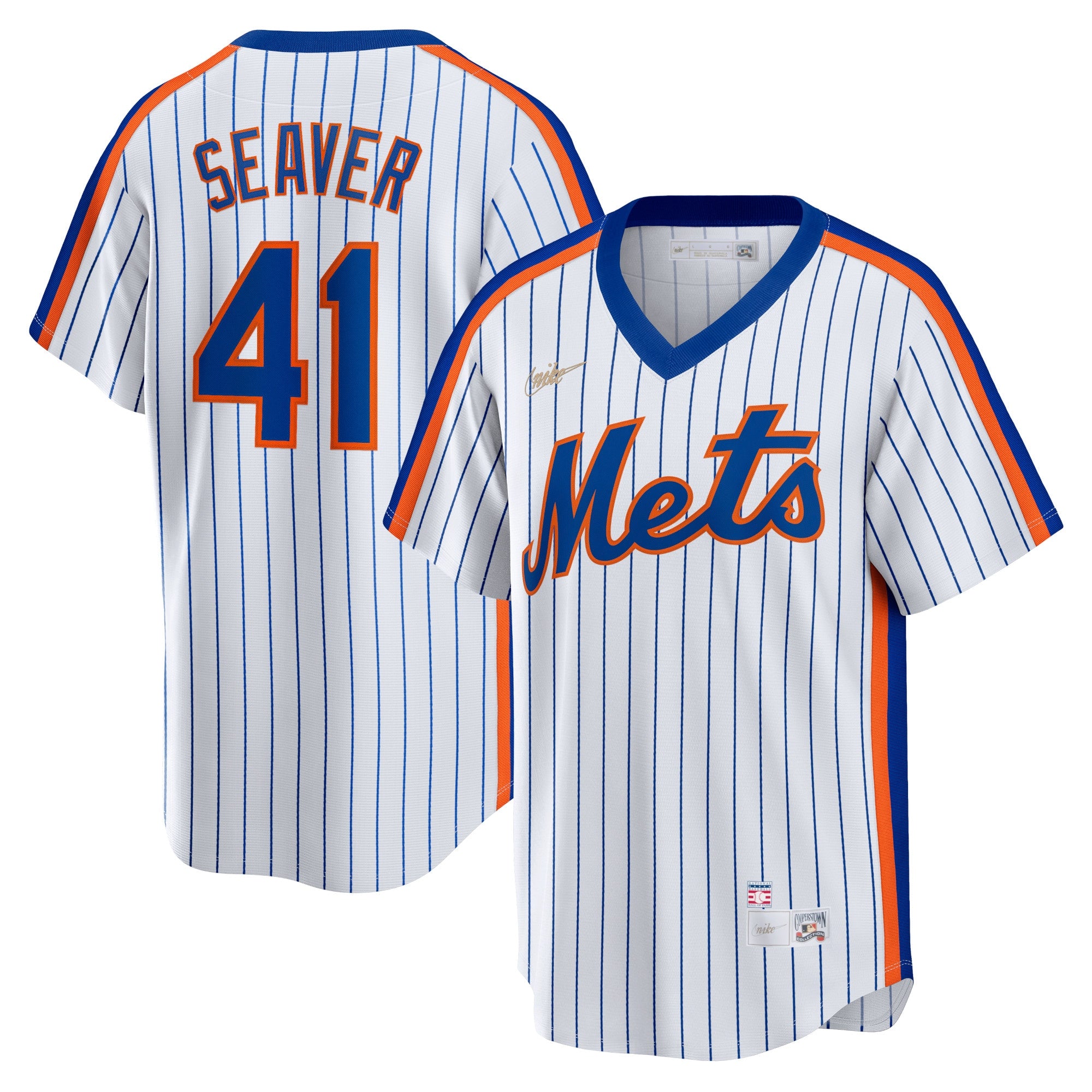 Tom Seaver New York Mets Home Cooperstown Collection Player Jersey - White | Stitched Baseball Jersey TJS0283