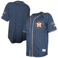 Houston Astros Stitches Team Color Full-Button Fashion Jersey - Navy | Stitched Baseball Jersey TJS0111