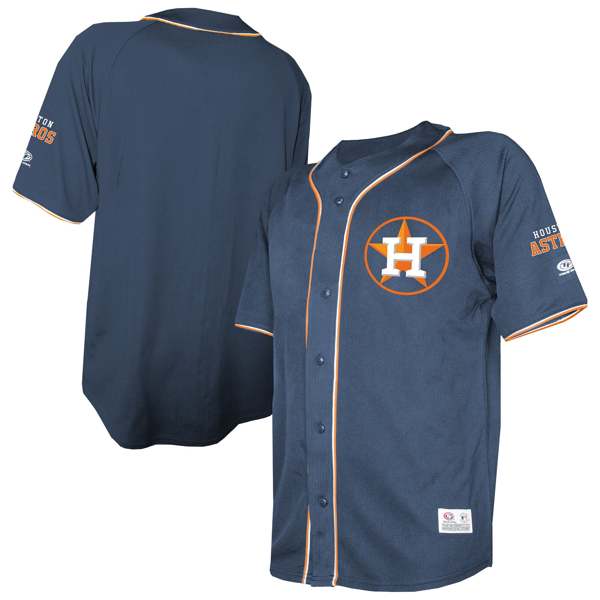Houston Astros Stitches Team Color Full-Button Fashion Jersey - Navy | Stitched Baseball Jersey TJS0111