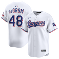 Jacob deGrom Texas Rangers Home Limited Jersey - White | Stitched Baseball Jersey TJS0154