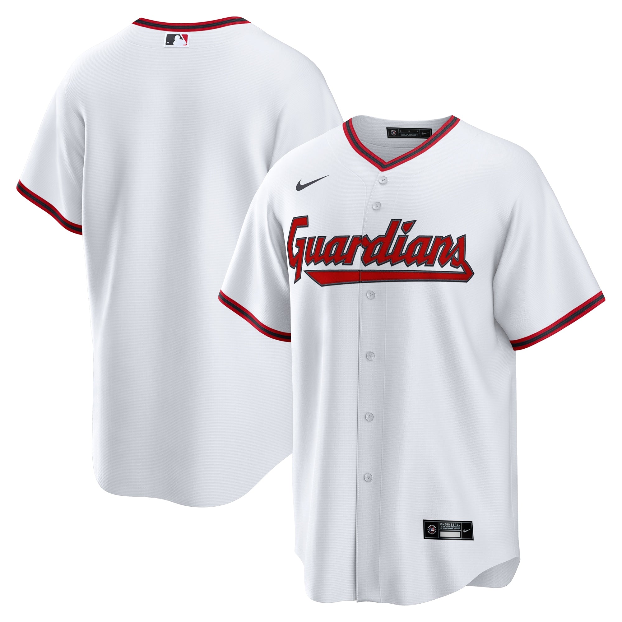 Cleveland Guardians Home Replica Jersey - White | Stitched Baseball Jersey TJS0327