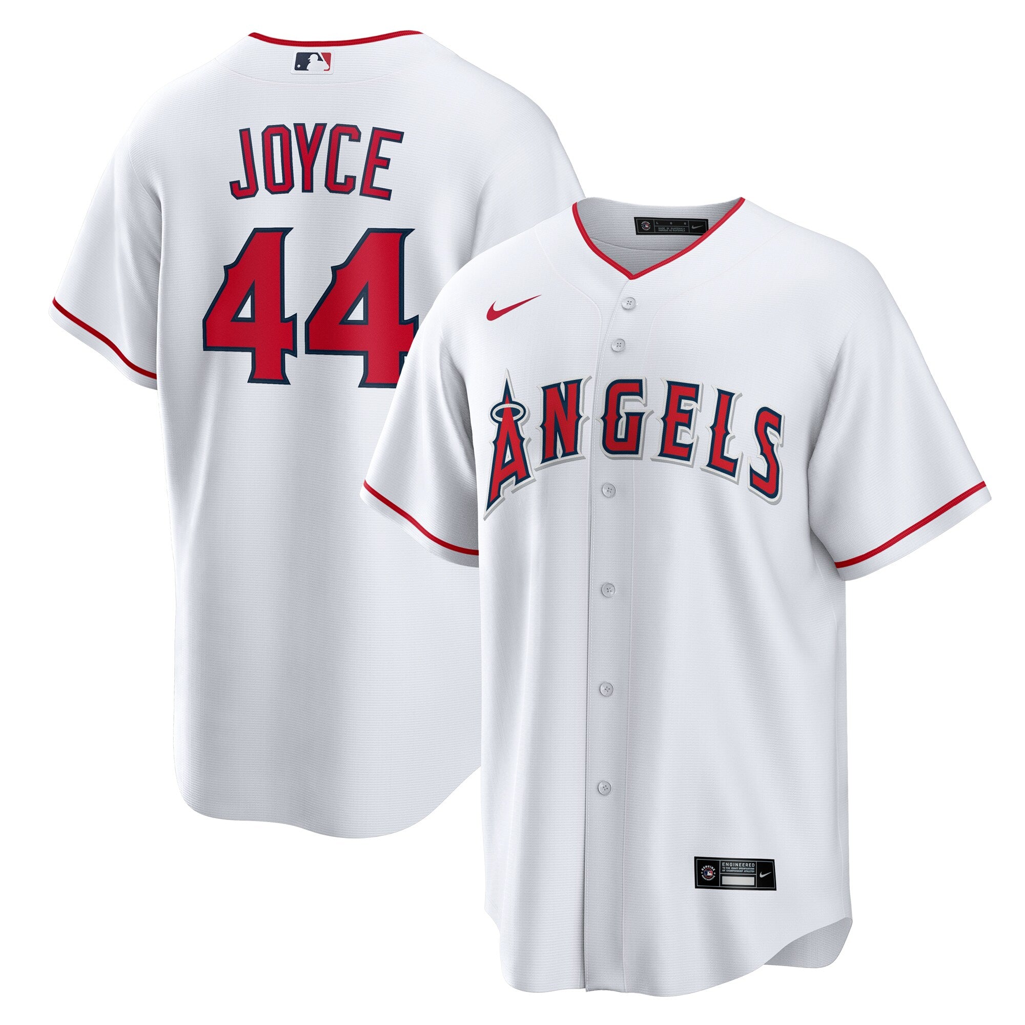 Ben Joyce Los Angeles Angels Home Replica Jersey - White | Stitched Baseball Jersey TJS0397