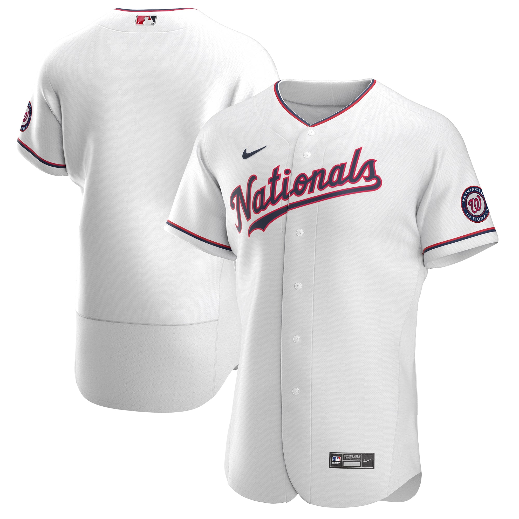Washington Nationals Alternate Team Jersey - White | Stitched Baseball Jersey TJS0368
