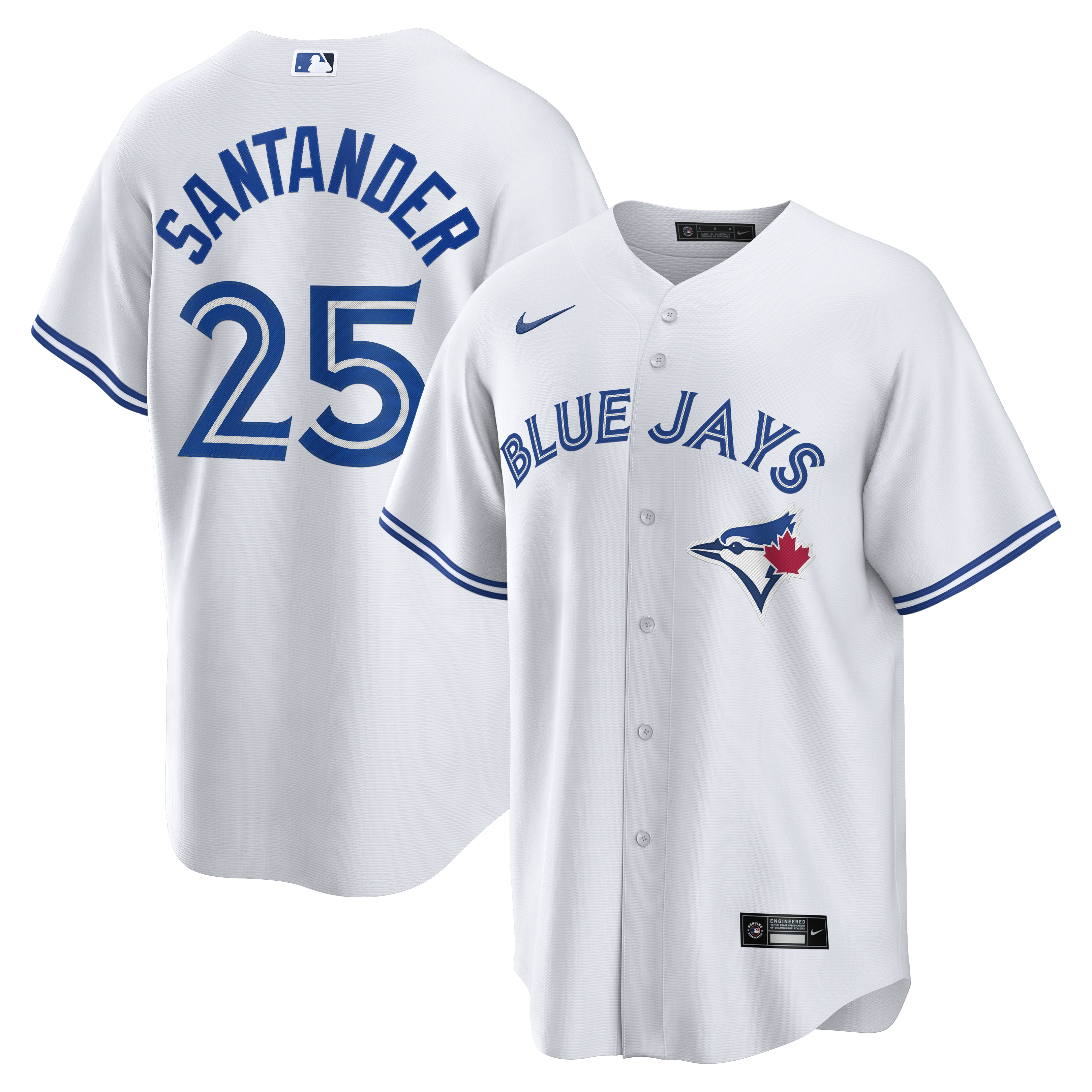 Anthony Santander Toronto Blue Jays Home Replica Jersey - White | Stitched Baseball Jersey TJS0399
