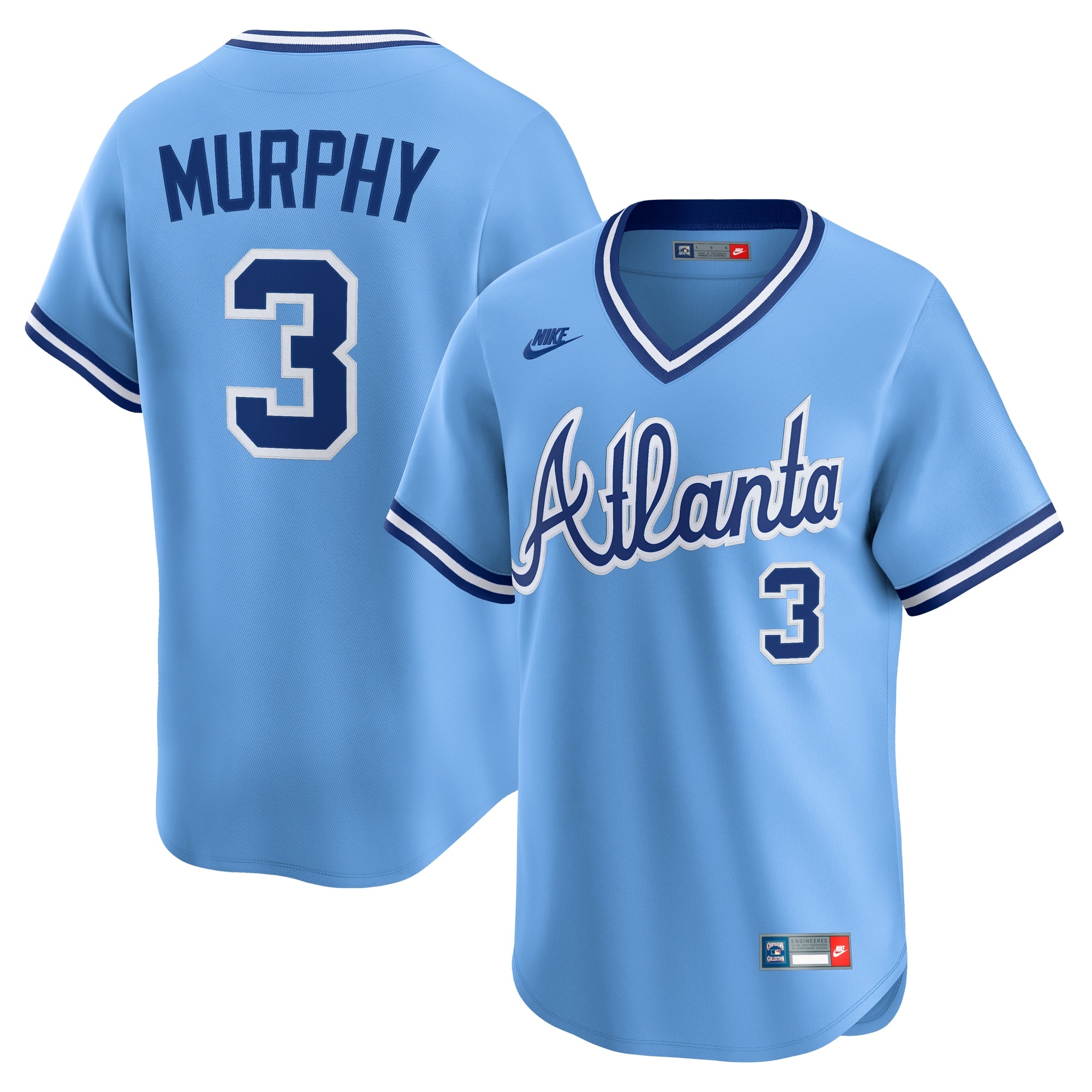 Dale Murphy Atlanta Braves Throwback Cooperstown Collection Limited Jersey - Light Blue | Stitched Baseball Jersey TJS0498