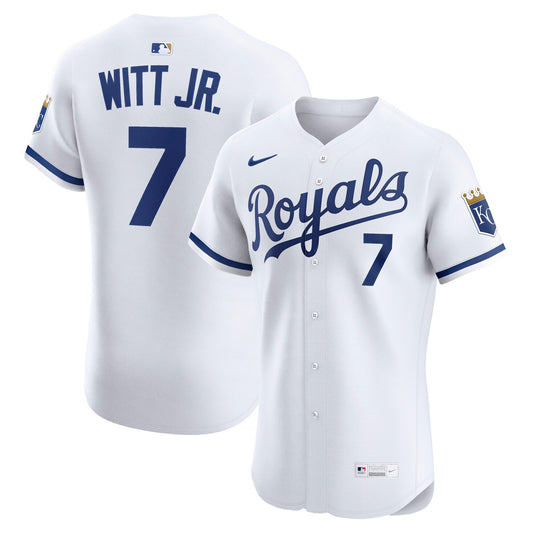 Bobby Witt Jr. Kansas City Royals Home ElitePlayer Jersey - White | Stitched Baseball Jersey TJS0447