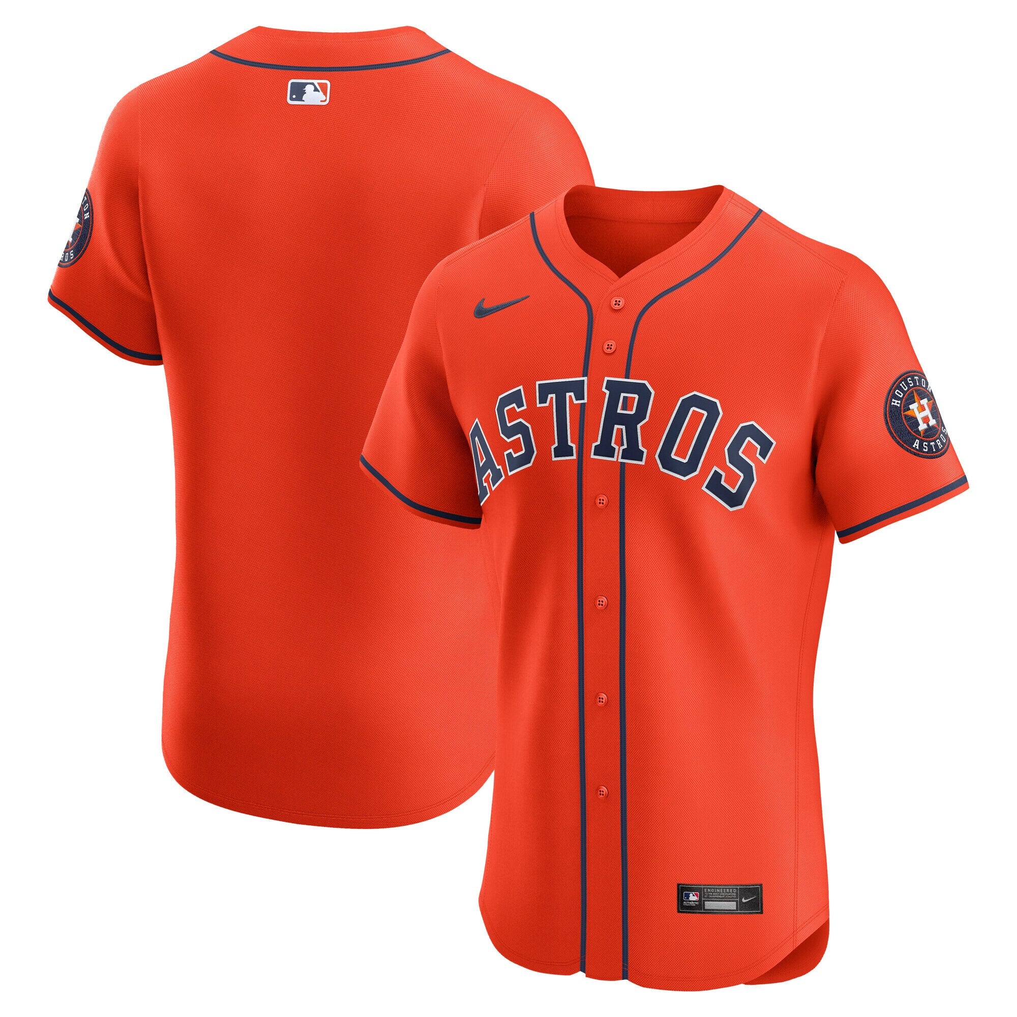 Houston Astros Alternate Elite Jersey - Orange | Stitched Baseball Jersey TJS0405