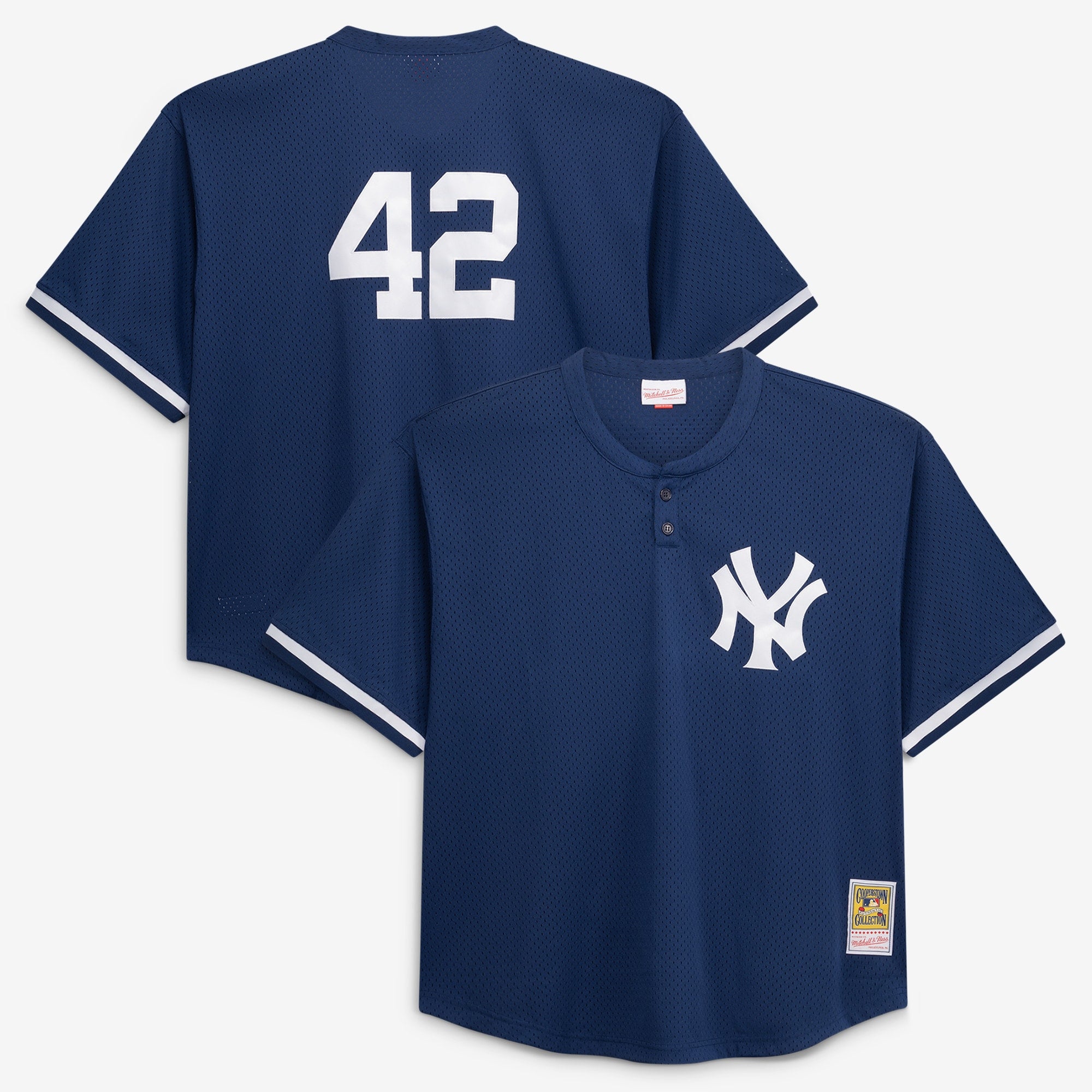 Mariano Rivera New York Yankees M & N Cooperstown Collection Big & Tall Mesh Batting Practice Jersey - Navy | Stitched Baseball Jersey TJS0317