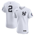 Derek Jeter New York Yankees Home 2020 Hall of Fame Induction Patch Elite Player Jersey - White | Stitched Baseball Jersey TJS0388