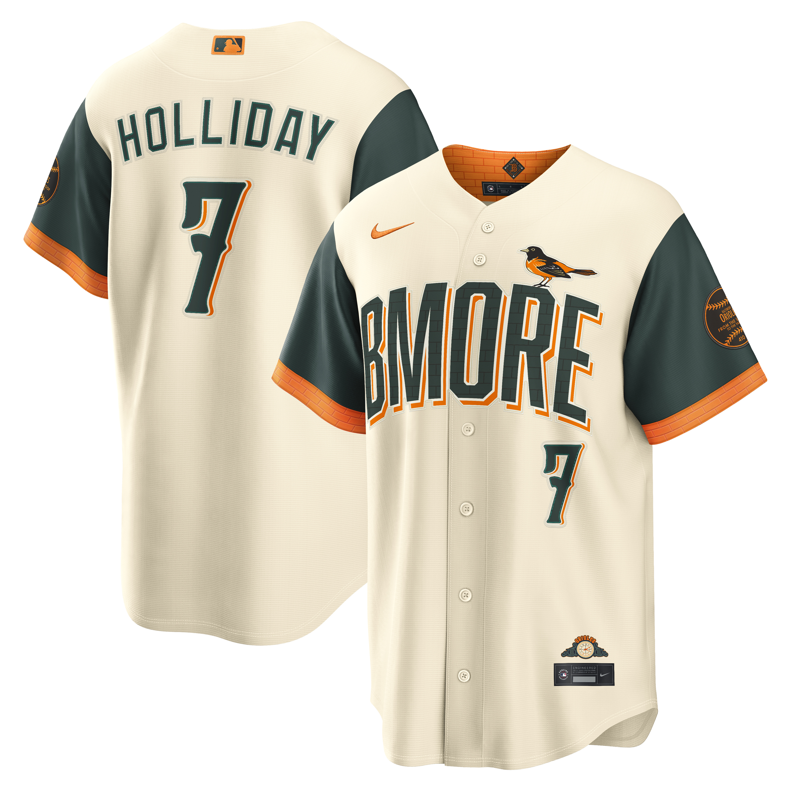 Jackson Holliday Baltimore Orioles 2026 City Connect Stadium Jersey - Cream | Stitched Baseball Jersey TJS0479