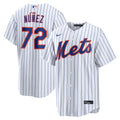 Dedniel N��ez New York Mets Home Replica Jersey - White | Stitched Baseball Jersey TJS0364