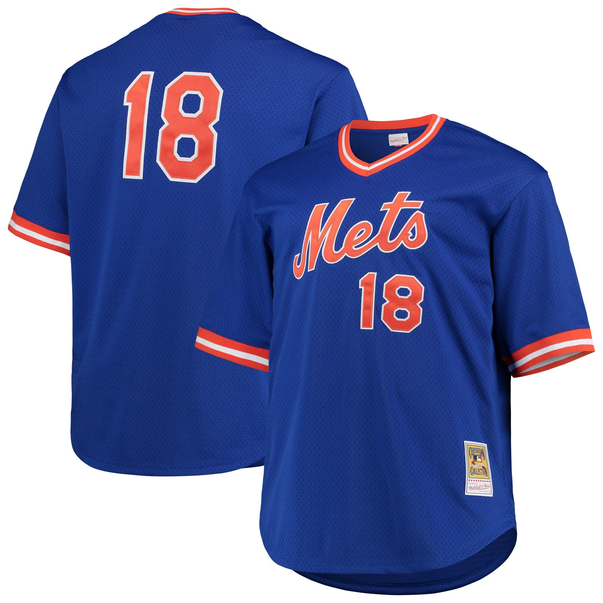 Darryl Strawberry New York Mets M & N Big & Tall Cooperstown Collection Mesh Batting Practice Jersey - Royal | Stitched Baseball Jersey TJS0340