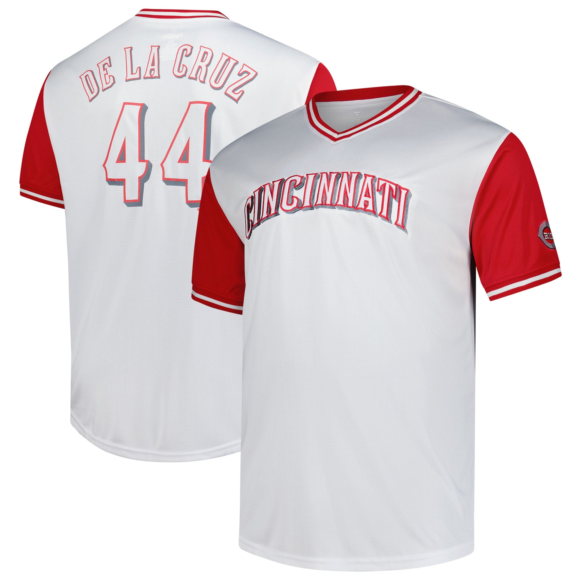 Elly De La Cruz Cincinnati Reds Profile Big & Tall Name & Number Jersey - White | Stitched Baseball Jersey TJS0419