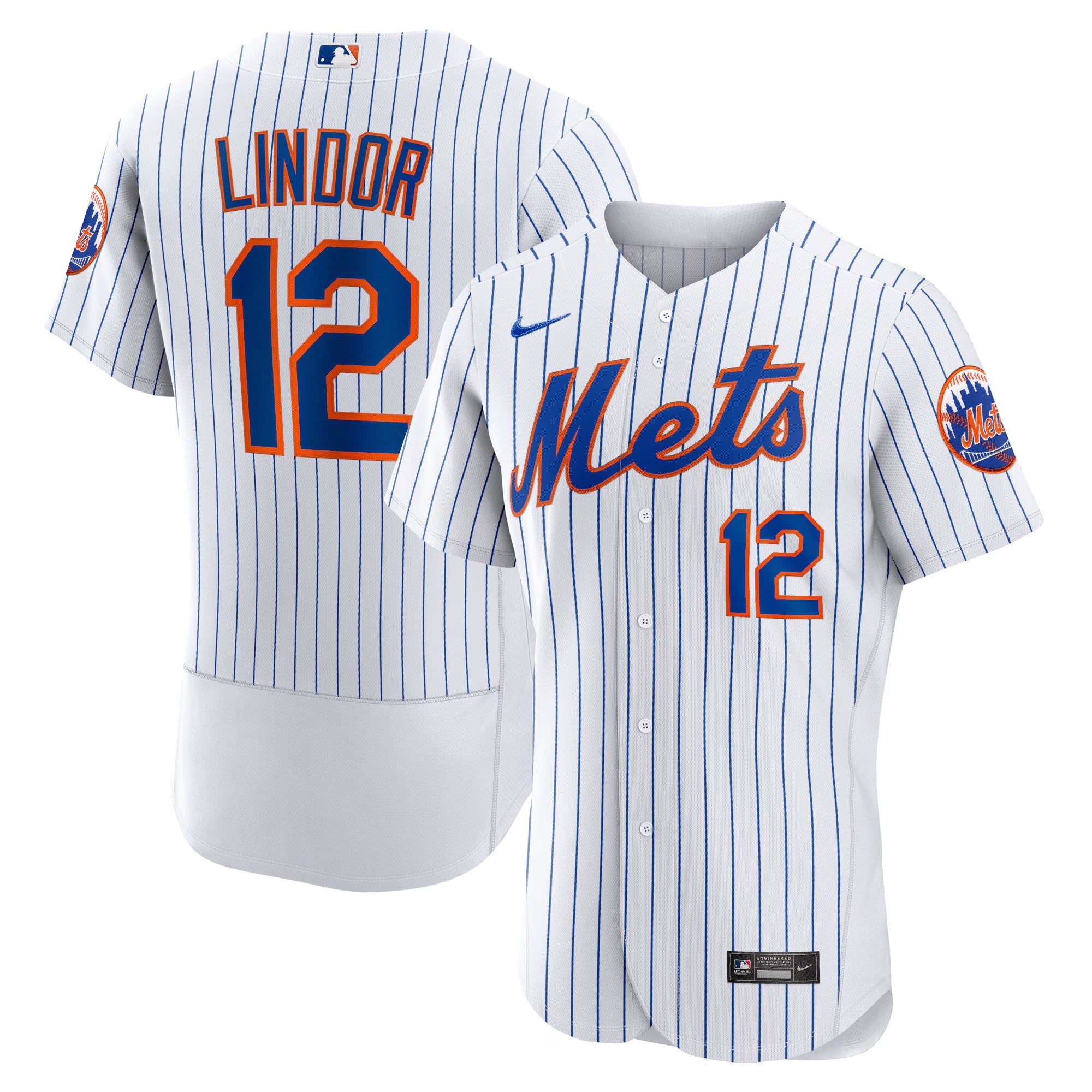 Francisco Lindor New York Mets Home Player Jersey - White | Stitched Baseball Jersey TJS0451