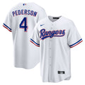 Joc Pederson Texas Rangers Home Replica Jersey - White | Stitched Baseball Jersey TJS0431