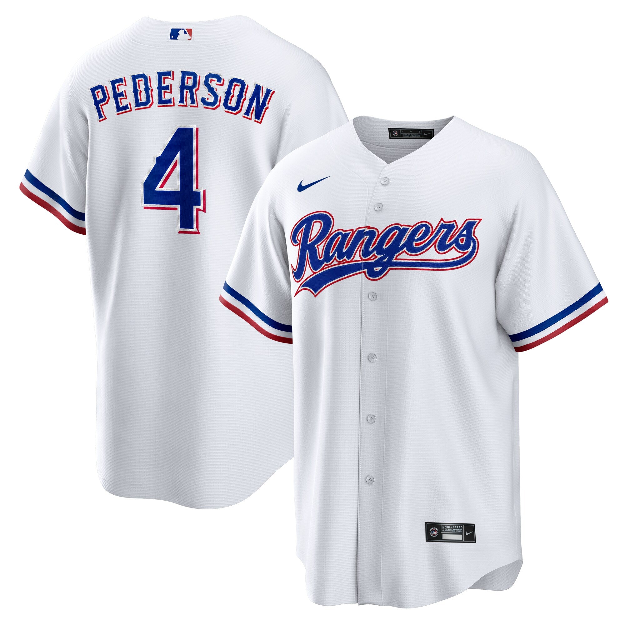 Joc Pederson Texas Rangers Home Replica Jersey - White | Stitched Baseball Jersey TJS0431