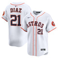 Yainer Diaz Houston Astros Home Limited Player Jersey - White | Stitched Baseball Jersey TJS0319