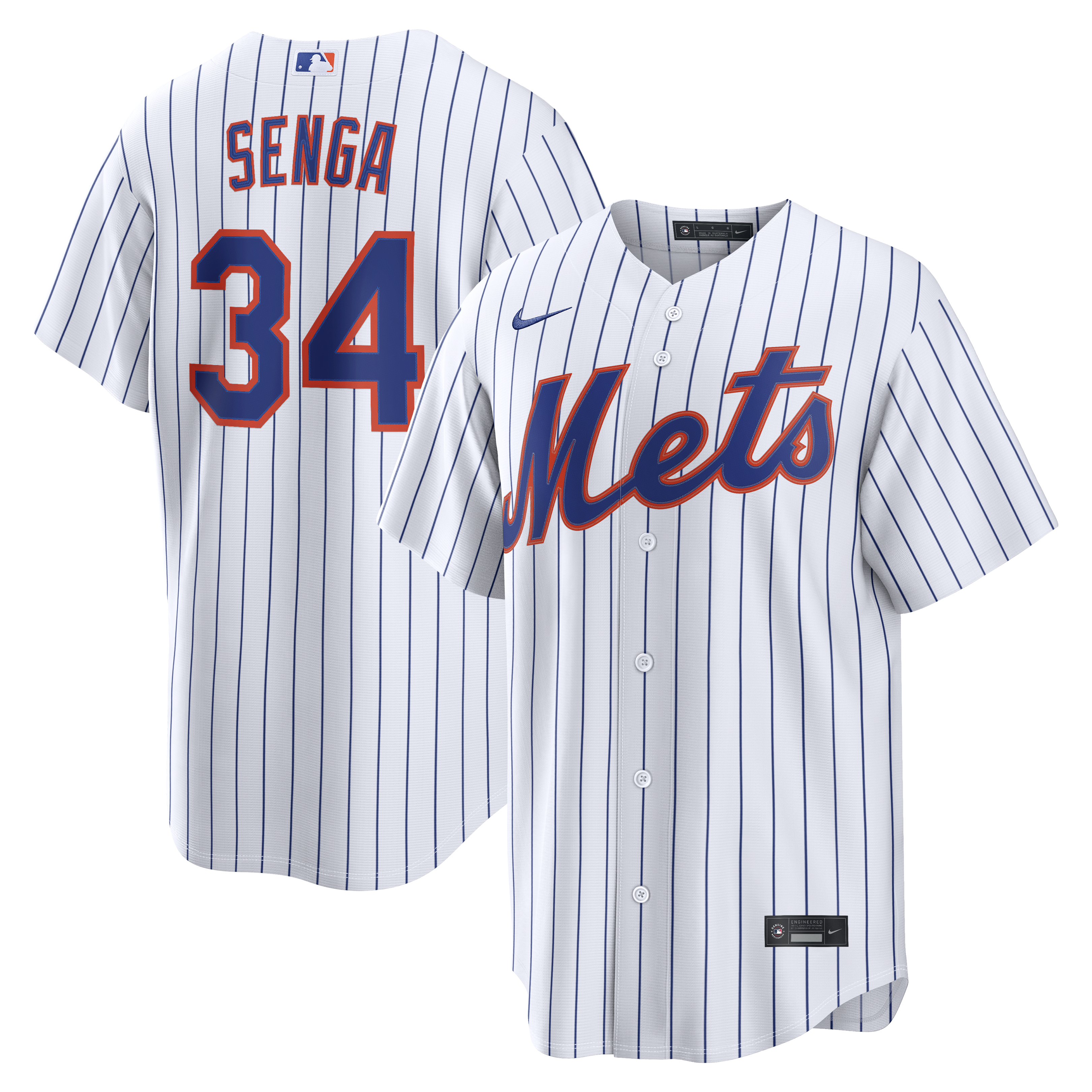 Kodai Senga New York Mets Home Replica Jersey - White | Stitched Baseball Jersey TJS0456
