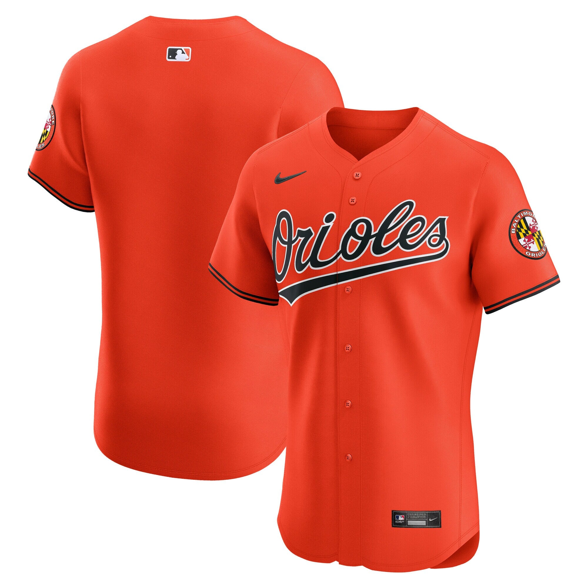 Baltimore Orioles Alternate 2 Elite Jersey - Orange | Stitched Baseball Jersey TJS0308