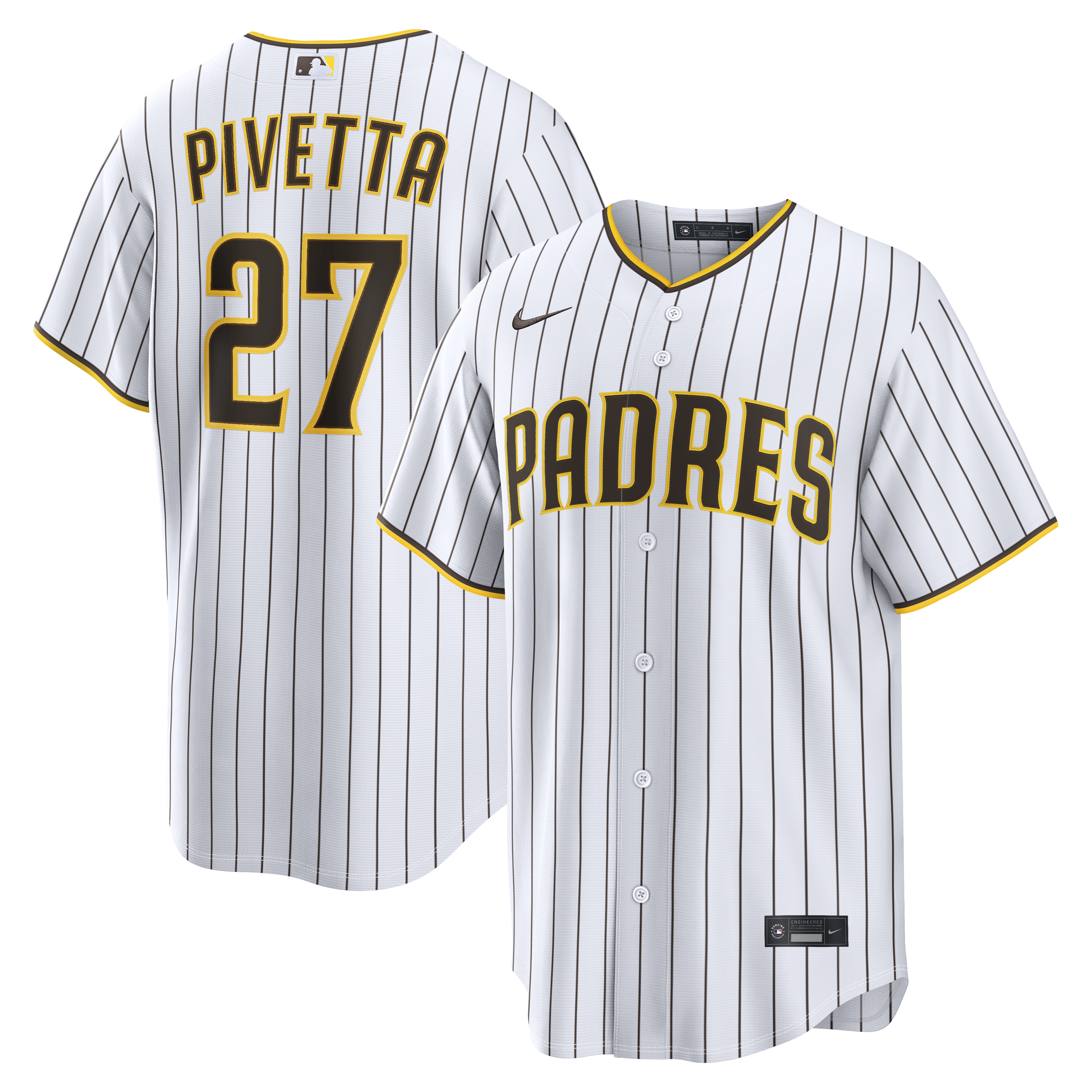 Nick Pivetta San Diego Padres Home Replica Jersey - White | Stitched Baseball Jersey TJS0361