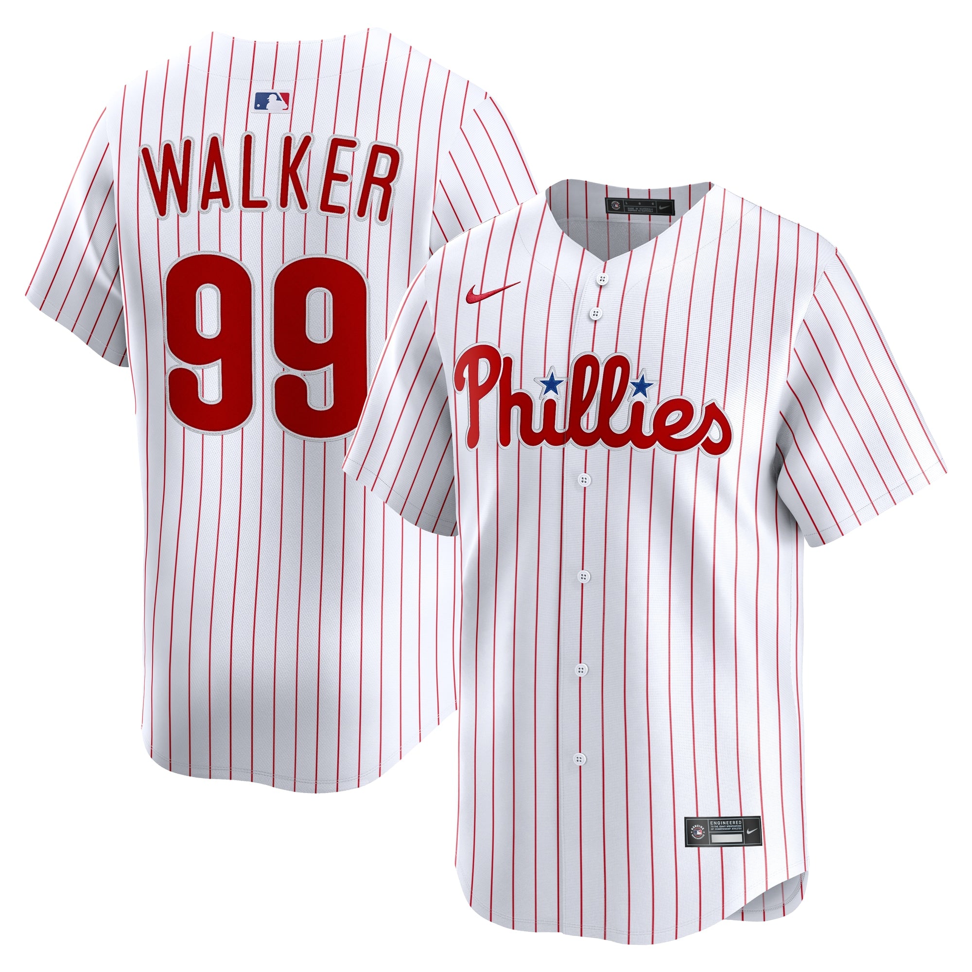 Taijuan Walker Philadelphia Phillies Home Limited Player Jersey - White | Stitched Baseball Jersey TJS0439