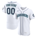 Seattle Mariners Home Custom Jersey - White | Stitched Baseball Jersey TJS0499